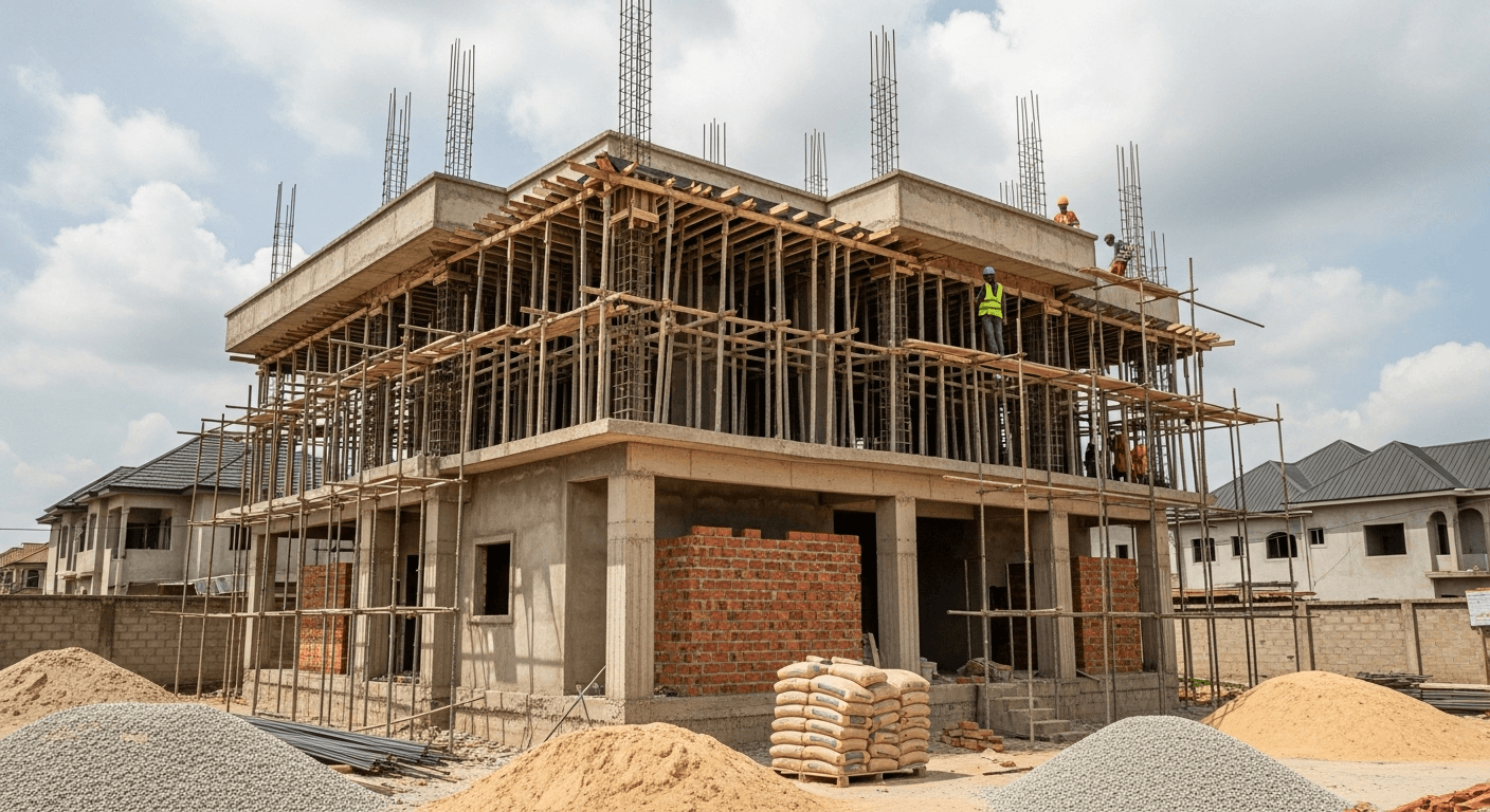 Construction progress photo